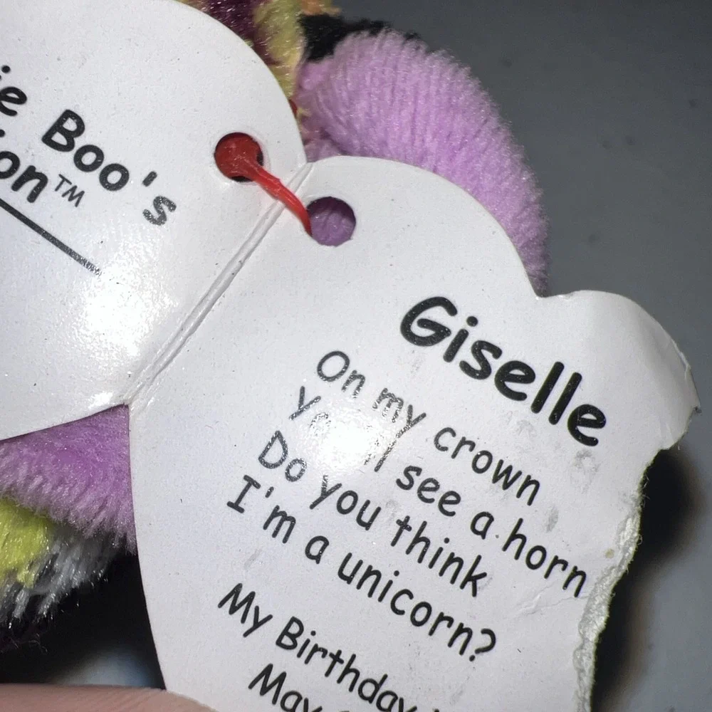 Ty Beanie Boos Unicorn Lot of 4 Giselle, Diamond, Rosette, & Fantasia Plush